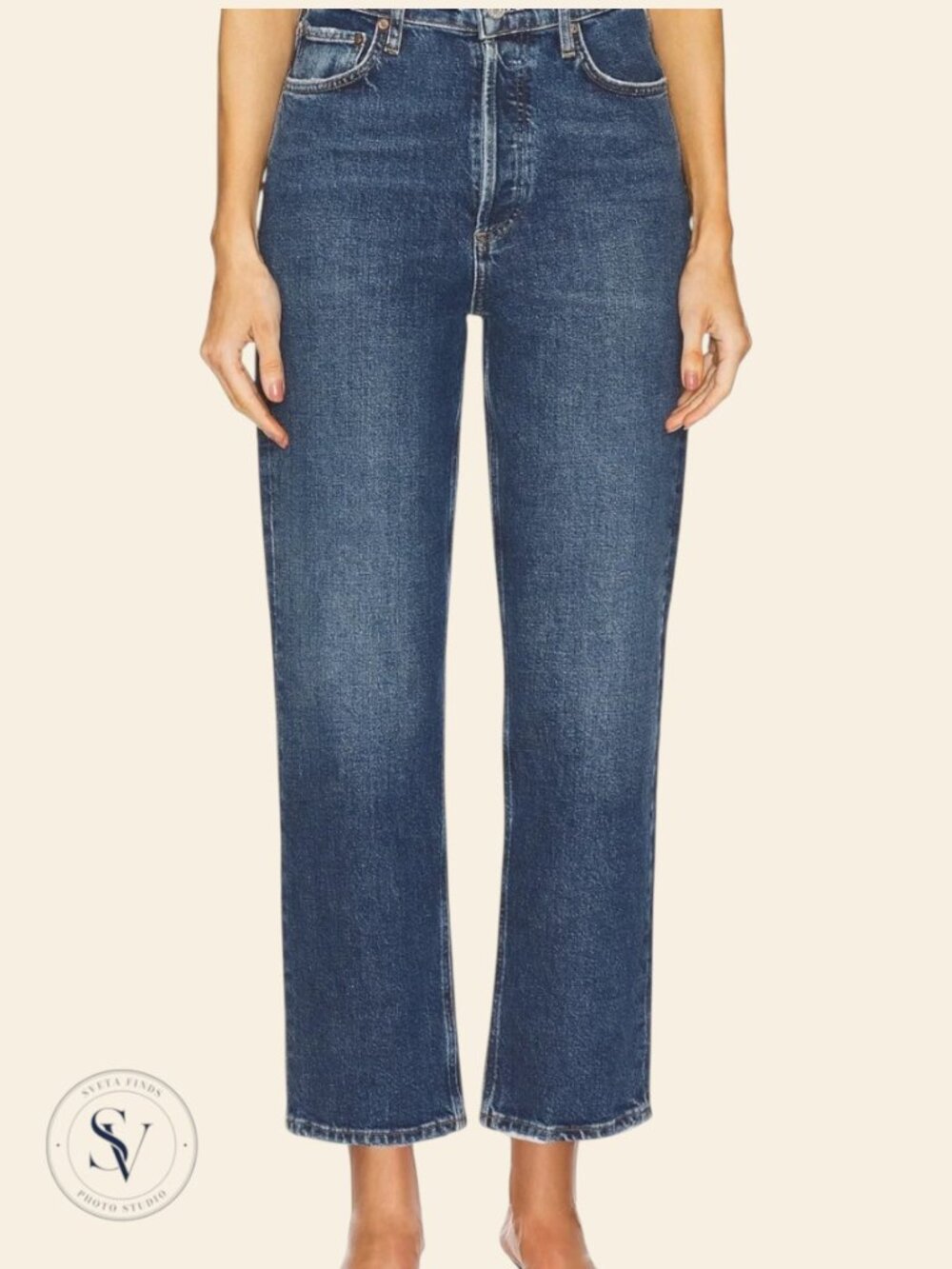 Agolde  90’s Pinch Waist Crop Jeans In Solace Size 29 I High Rise Straight